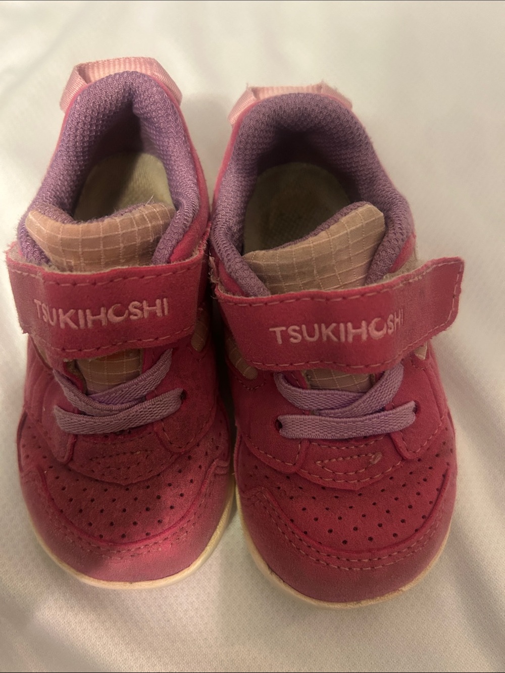 Tsukihoshi Pink and Lavender Toddler Sneakers